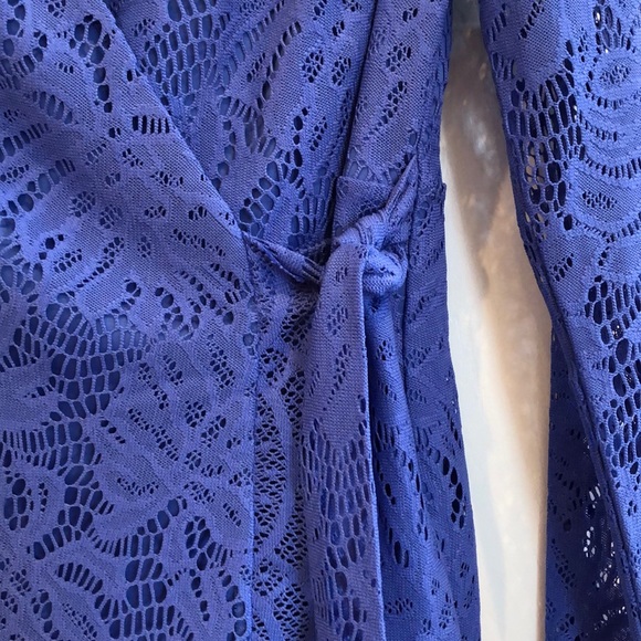 NWT Lilly Pulitzer Tiki Wrap Romper Beckon Blue - Picture 2 of 8